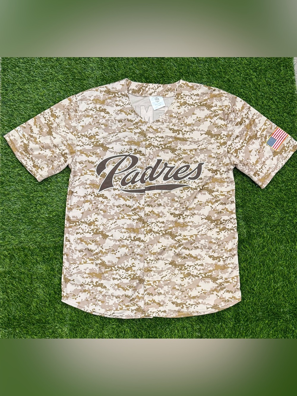San Diego Padres Matt Kemp #27 Camo MLB Baseball Jersey Tan/Brown XL